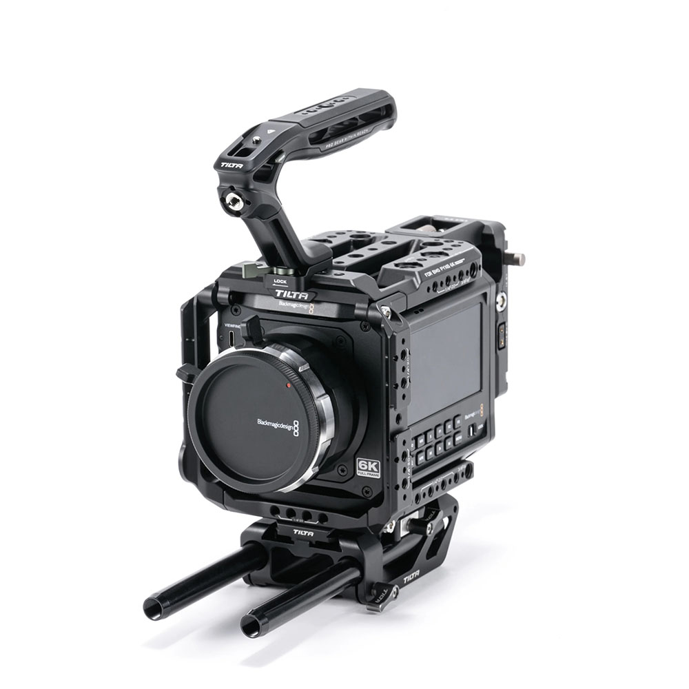 Tilta Cage Per Blackmagic Cinema Camera 6K – Gabbia Completa Con Montaggio A 3 Punti, Configurabile In Mezza Gabbia E Staffa L, Nera